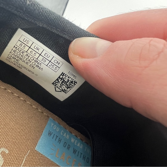 TOMS Paseo lace Up Sneaker Sz 8.5 - Picture 7 of 10